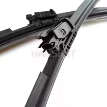Wiper blade with a skull design on a white background